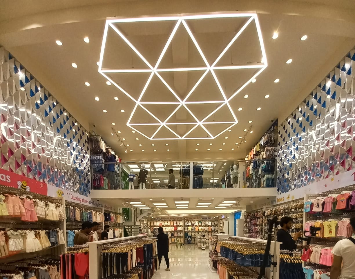 Flush-mounted linear LED light